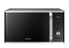 Samsung MS11K3000AS 1.1 cu. ft. Countertop Microwave Oven with Sensor and Ceramic Enamel Interior, Silver Sand