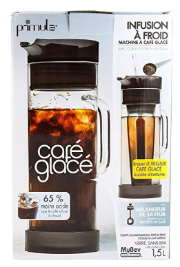 Primula Cold Brew Iced Coffee Maker With Brewing Filter Core, 1.6 Quart, 2-pack