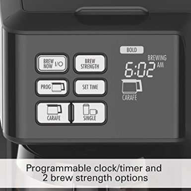 Hamilton Beach 49976 Flex brew 2-Way Brewer Programmable Coffee Maker, Black