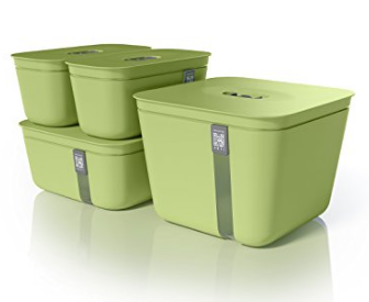 Vacuvita Premium Vacuum Containers Complete Set - Green