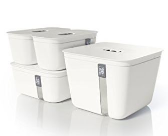 Vacuvita Premium Vacuum Containers Complete Set - White