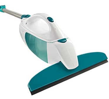 Leifheit 51107 Click System Window Cleaning Tool Kit with Vacuum Squeegee - Pole and Microfiber Cleaning Pad