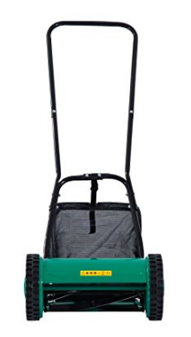 Outsunny 12 Inch 5 Blade Push Lawn Mower with Grass Catcher – Green/Black