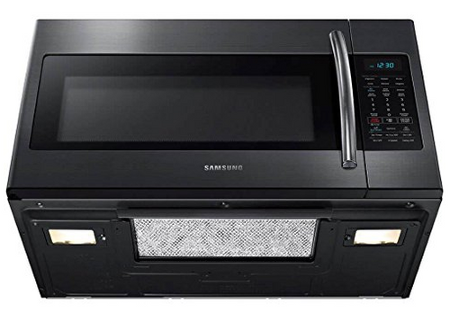 Samsung ME18H704SFG 1.8 Cu. Ft. Black Stainless Steel Over-the-Range Microwave