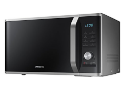 Samsung MS11K3000AS 1.1 cu. ft. Countertop Microwave Oven with Sensor and Ceramic Enamel Interior, Silver Sand