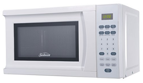 Sunbeam SGS90701W-B 0.7-Cubic Foot Microwave Oven, White