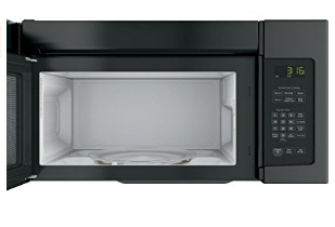 GE JNM3163DJBB 1.6 Cu. Ft. Black Over-the-Range Microwave