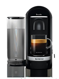 Nespresso VertuoPlus Deluxe Coffee and Espresso Maker by Breville, Black