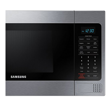 Samsung MG11H2020CT 1.1 cu. ft. Countertop Grill Microwave Oven with Ceramic Enamel Interior, Black