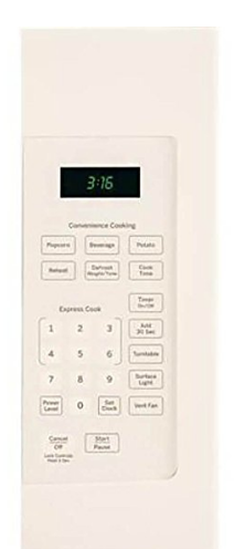 GE MICROWAVES 1029481 1000W 1.6 cu. ft. Over-The-Ran Microwave Oven, Bisque