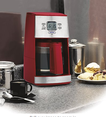 Hamilton Beach 12-Cup Coffee Maker with Glass Carafe, Ensemble Red (43253RA)