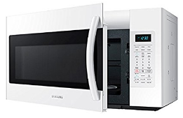 Samsung ME18H704SFW 1.8 Cu. Ft. 1000W Over-the-Range Microwave, White