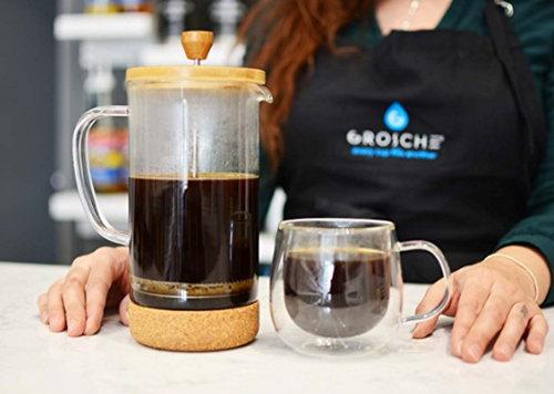 Melbourne French Press Coffee Maker with Bamboo lid and Cork base