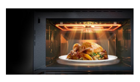 Samsung MC12J8035CT 1.2 cu. ft. Countertop Convection Microwave - Stainless Steel, Black