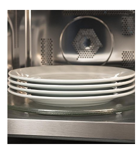 GE PEB9159DJWW Profile 1.5 Cu. Ft. White Countertop Microwave - Convection