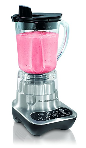 Hamilton Beach Smoothie Smart 700-Watt Blender with 40 oz Glass Jar, Silver (56222)