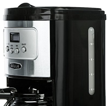 BELLA Classics 12 Cup Programmable Coffee Maker, Bold Brew Stainless and Chrome