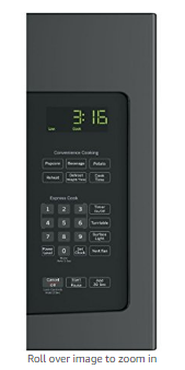 GE JNM3163DJBB 1.6 Cu. Ft. Black Over-the-Range Microwave