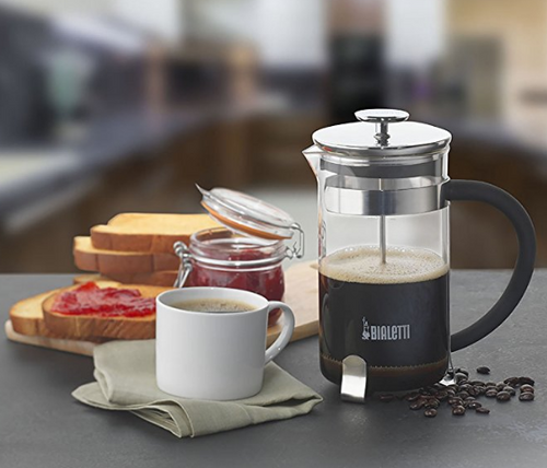 Bialetti 06706 Simplicity 8-Cup French Press Coffee Maker, Stainless Steel, Silver