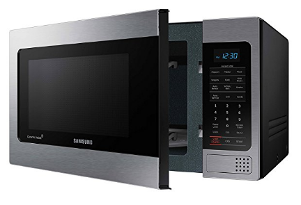 Samsung MG11H2020CT 1.1 cu. ft. Countertop Grill Microwave Oven with Ceramic Enamel Interior, Black