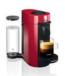 Nespresso VertuoPlus Coffee and Espresso Maker by De'Longhi, Red