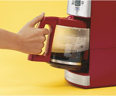 Hamilton Beach 12-Cup Coffee Maker with Glass Carafe, Ensemble Red (43253RA)